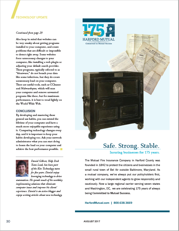 Daniel Gilbert Kite Technology Group Article In The August 2017 Issue Of Primary Agent Magazine