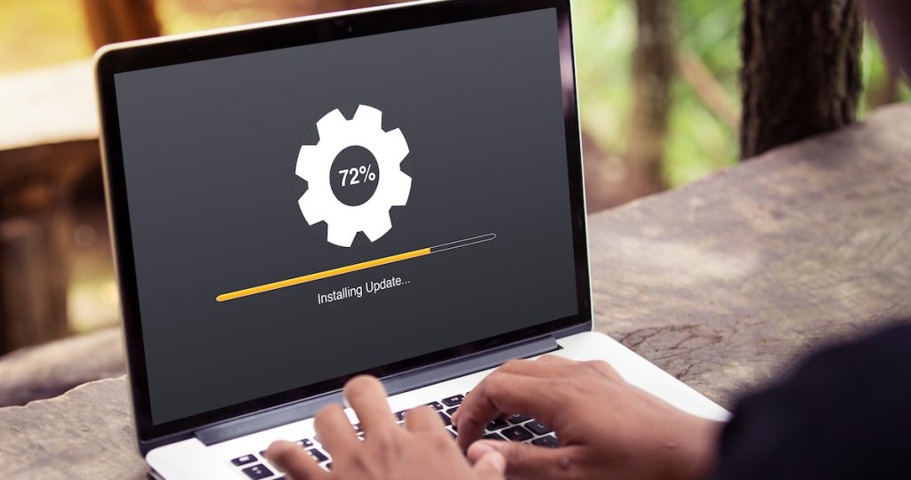 update installing on a laptop