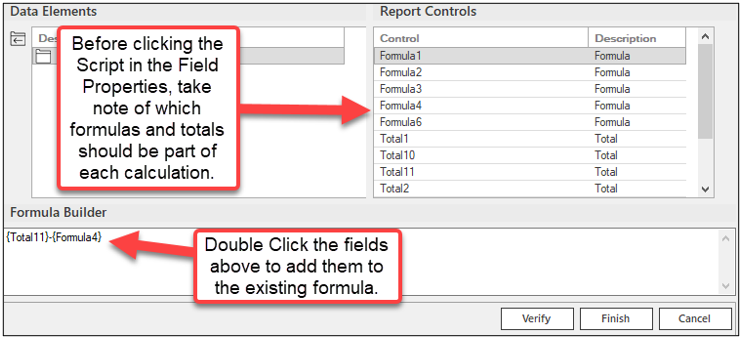 Applied Epic's Retention Report Formula Controls Description