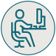 icon of person at desk
